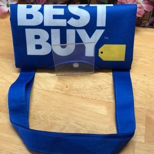 Best Buy Huge Foldable Tote Bag with Snap Closure